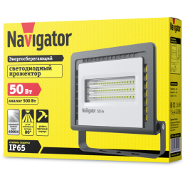 Прожектор светодиодный 14 145 NFL-01-50-4K-LED 50Вт 4000К IP65 4100лм черн. Navigator 14145