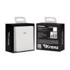 Выключатель 1-кл. СП STRONG MIELE 10А с подсветкой жемчуг Kranz KR-78-0713-4