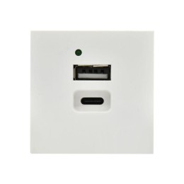 Розетка USB A+C 2 мод. РКЮ-25-40-П 5В 4.2А бел. PRIMER IEK PR-KK40D-RU-0-2-AC-K01