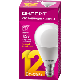 Лампа светодиодная 90 060 OLL-G45-12-230-2.7K-E14-FR ОНЛАЙТ 90060