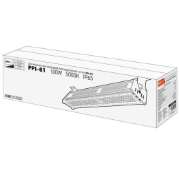 Светильник светодиодный PPI-01 100Вт 5000К IP65 230В 50Гц E new slim ДСП для высоких пролетов Pro+ J