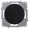 Выключатель 2-кл. СП Florence 10А IP20 механизм черн. (1E31501303) OneKeyElectro 2172822