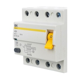 Выключатель дифференциального тока (УЗО) 4п 40А 100мА тип AC ВД1-63 KARAT IEK MDV10-4-040-100