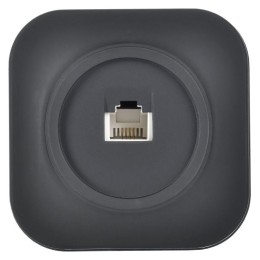 Розетка телефонная ОП GLORY РТ20-ХЧм RJ11 черн. матов. IEK ETH10-K02M