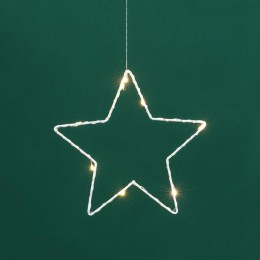 Гирлянда светодиодный занавес из росы с фигурами звезд IP20 USB + пульт управления тепл. бел. Neon-N