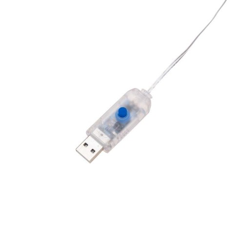 Гирлянда светодиодный занавес из росы с фигурами звезд IP20 USB + пульт управления тепл. бел. Neon-N