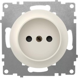 Розетка 1-м СП Florence 16А IP20 без заземл. винтов. клеммы механизм беж. (1E10301301) OneKeyElectro