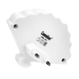 Светильник светодиодный NL-175 "Веер" 220В ночник с выкл. бел. Camelion 12531