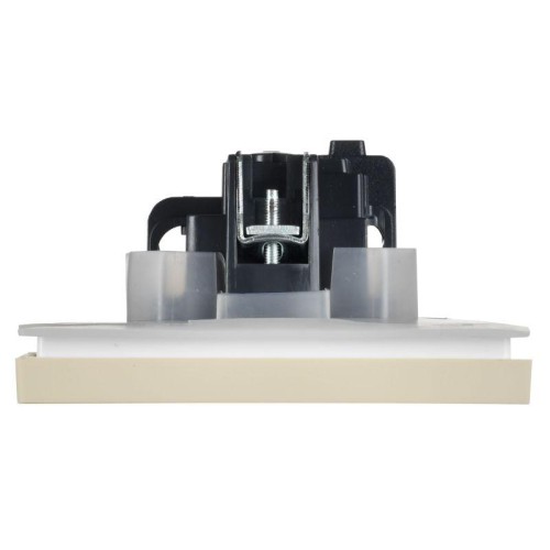 Розетка СП FORTE&PIANO 16А IP44 FP421 с заземл. защ. шторки с крышкой винт. крепл. ваниль IEK FP-R16