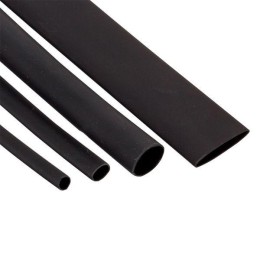 Набор трубок термоусадочных ТУТк клеевые нг черн. (3/1; 4.8/1.6; 6/2; 9/3; 12/4) по 100мм PROxima EK