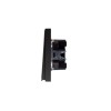 Выключатель 2-кл. СП STRONG MIELE 10А графит Kranz KR-78-0706-6