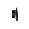 Выключатель 2-кл. СП STRONG MIELE 10А графит Kranz KR-78-0706-6