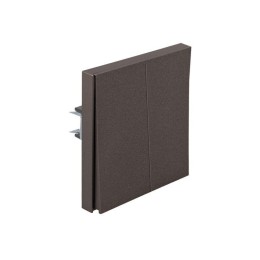 Выключатель 2-кл. СП STRONG MIELE 10А графит Kranz KR-78-0706-6