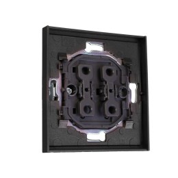 Выключатель 2-кл. СП STRONG MIELE 10А графит Kranz KR-78-0706-6