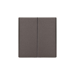 Выключатель 2-кл. СП STRONG MIELE 10А графит Kranz KR-78-0706-6