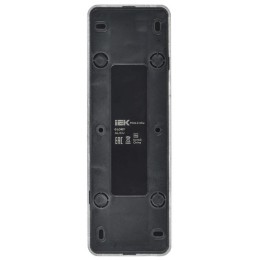 Розетка 4-м ОП GLORY РС24-2-ХСм 10А без заземл. без защ. шторок сталь матов. IEK ERH40-K46M-10