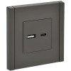 Розетка FORTE&PIANO USB A+C 18Вт FP351 сер. IEK FP-U22-018-K03