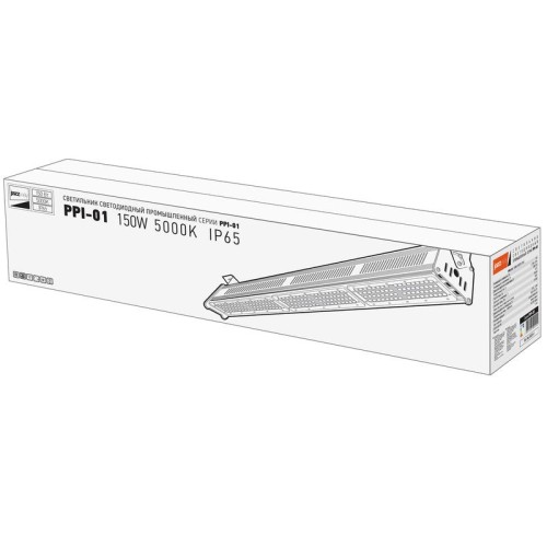 Светильник светодиодный PPI-01 150Вт 5000К IP65 230В 50Гц E new slim ДСП для высоких пролетов Pro+ J