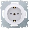 Розетка 1-м СП Florence 16А IP20 с заземл. защ. шторки винтов. клеммы механизм бел. (1E10101300) One