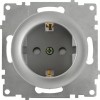 Розетка 1-м СП Florence 16А IP20 с заземл. защ. шторки винтов. клеммы механизм сер. (1E10101302) One