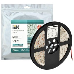 Лента светодиодная LSR-2835NW120-9.6-4000К IP65-12В (уп.5м) IEK LSR1-0-120-65-3-05