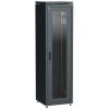 Шкаф сетевой 19дюйм LINEA N 42U 600х800мм стеклянная передняя дверь задняя металлическая черн. ITK L