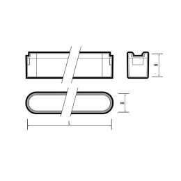 Светильник светодиодный трековый MTR16 1006 6Вт 4000К frost 90град. BL IP20 низковольтный Pro черн.