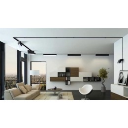 Светильник светодиодный трековый MTR16 1006 6Вт 4000К frost 90град. BL IP20 низковольтный Pro черн.