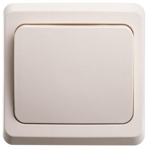 Переключатель проходной 1-кл. СП Этюд 10А IP20 крем. SE BC10-004K