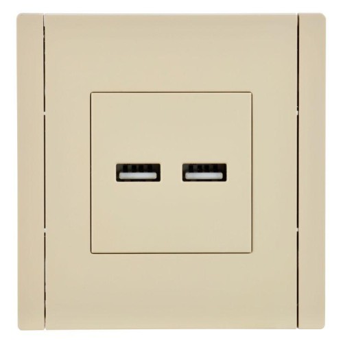 Розетка USB A+A 3.1А FORTE&PIANO FP449 ваниль IEK FP-U21-D31-K10