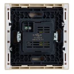 Розетка USB A+A 3.1А FORTE&PIANO FP449 ваниль IEK FP-U21-D31-K10
