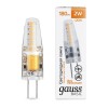 Лампа светодиодная Basic G4 2Вт 3000К 180лм 12В силикон GAUSS 1159712