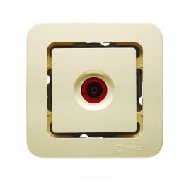 Розетка телевизионная проходная TV 1-м СП Lillium без вставки крем. Makel 71207