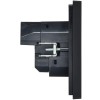 Розетка FORTE&PIANO FP145 16А USB A+A 3.1А с заземл. защ. шторки винт. крепл. черн. IEK FP-R14-16-U2