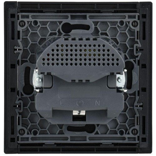 Розетка FORTE&PIANO FP145 16А USB A+A 3.1А с заземл. защ. шторки винт. крепл. черн. IEK FP-R14-16-U2