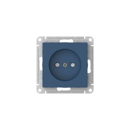 Розетка AtlasDesign 16А без заземл. защ. шторки быстрозажим. клем. механизм аквамарин SE ATN001149S