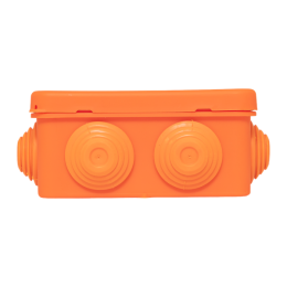 Коробка огнестойкая E45 85х85х40мм IP55 с клеммниками 4 полюса 0.5-10кв.мм HF EKF plc-kmfr-85-410