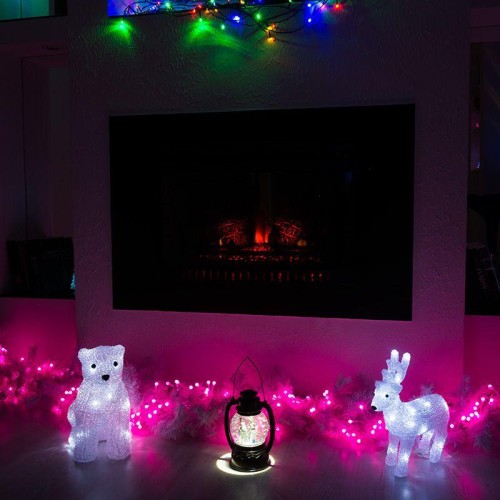 Гирлянда светодиодная "Мишура LED" 3м 288LED роз. 18Вт 220-240В IP20 провод ПВХ прозр. Neon-Night 30
