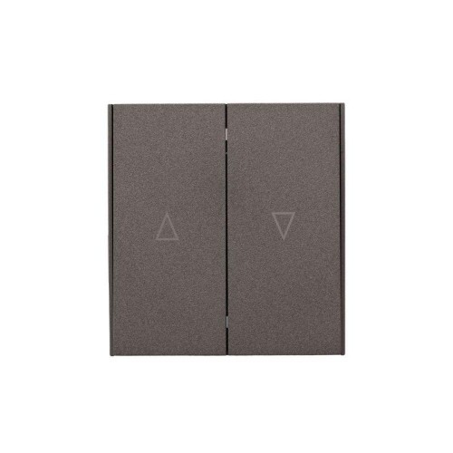 Выключатель для жалюзи 2-кл. СП STRONG MIELE 10А возвратный графит Kranz KR-78-0711-6