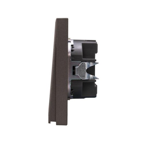Выключатель для жалюзи 2-кл. СП STRONG MIELE 10А возвратный графит Kranz KR-78-0711-6