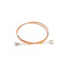 Патч-корд FC-D2-50-LC/PR-LC/PR-H-1M-LSZH-OR волоконно-оптический (шнур) MM 50/125 LC-LC 2мм duplex L