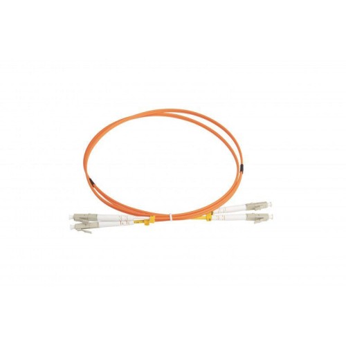 Патч-корд FC-D2-50-LC/PR-LC/PR-H-1M-LSZH-OR волоконно-оптический (шнур) MM 50/125 LC-LC 2мм duplex L