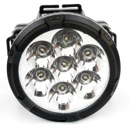 Фонарь аккумуляторный налобный LED5362 7LED 2 режима 220В пластик. черн. (бокс) Ultraflash 11256