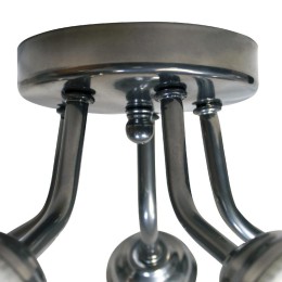 Светильник "Бона" 151 (плафон П0476) НПБ 01-5х60-130 Е27 ИУ хром Элетех 1005404417