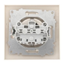 Розетка 1-м СП Валенсия 16А с заземл. с крышкой защ. шторки крем. PROxima EKF EWV10-124-20