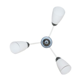 Светильник "Китти" 131 (плафон П0475) НПБ 01-3х60-194 Е27 ИУ бел. хром Элетех 1005404447