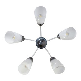 Светильник "Китти" 151 (плафон П0475) НПБ 01-5х60-134 Е27 ИУ бел. хром Элетех 1005404449