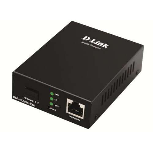 Медиаконвертер DMC-G20SC-BXU/A1A WDM (1 порт 100/1000Base-T + 1 порт 1000Base-LX; разъем SC (Tx: 131