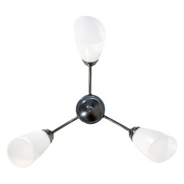 Светильник "Китти" 131 (плафон П0475) НПБ 01-3х60-194 Е27 ИУ хром Элетех 1005404451