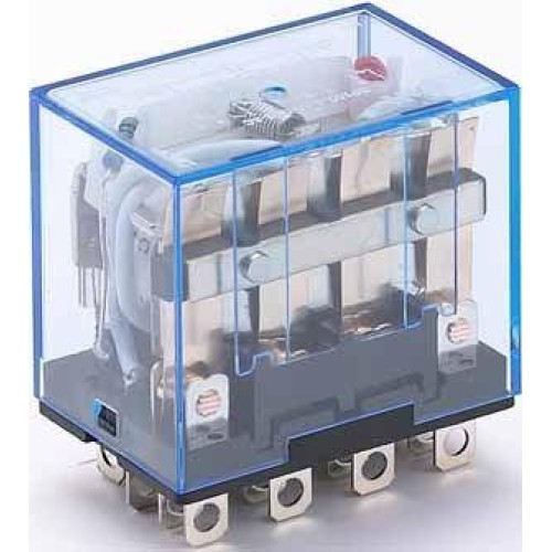 Реле промежуточное ПР-102 10А 24В DC 4 конт. с LED-индикацией DEKraft 23213DEK